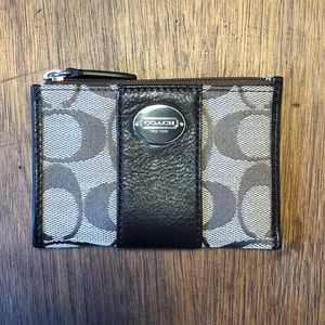 Coach Mini Skinny ID Case In Mahogany